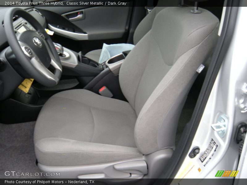 Classic Silver Metallic / Dark Gray 2014 Toyota Prius Three Hybrid