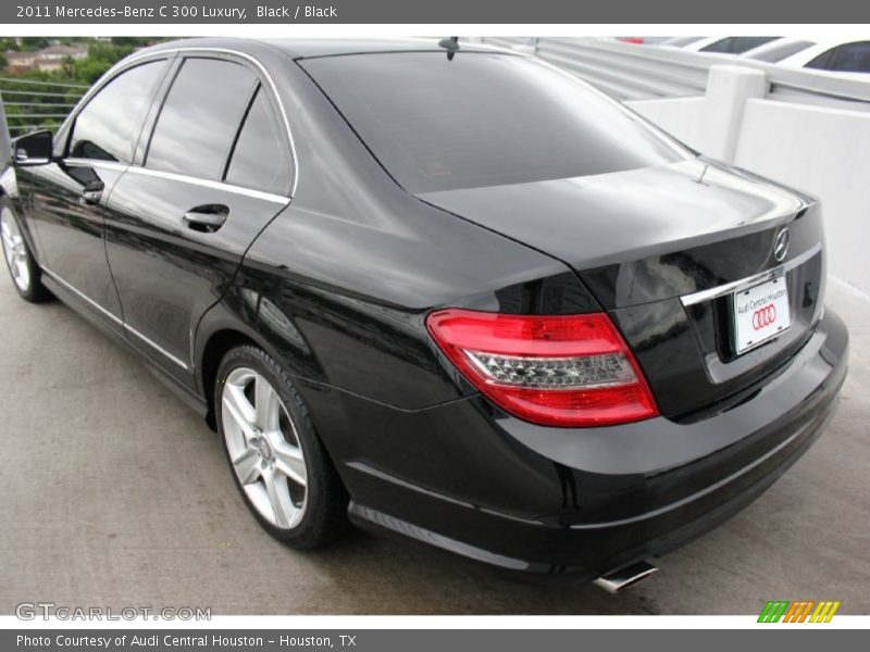 Black / Black 2011 Mercedes-Benz C 300 Luxury