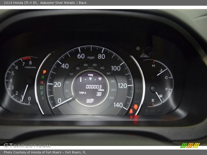 Alabaster Silver Metallic / Black 2014 Honda CR-V EX