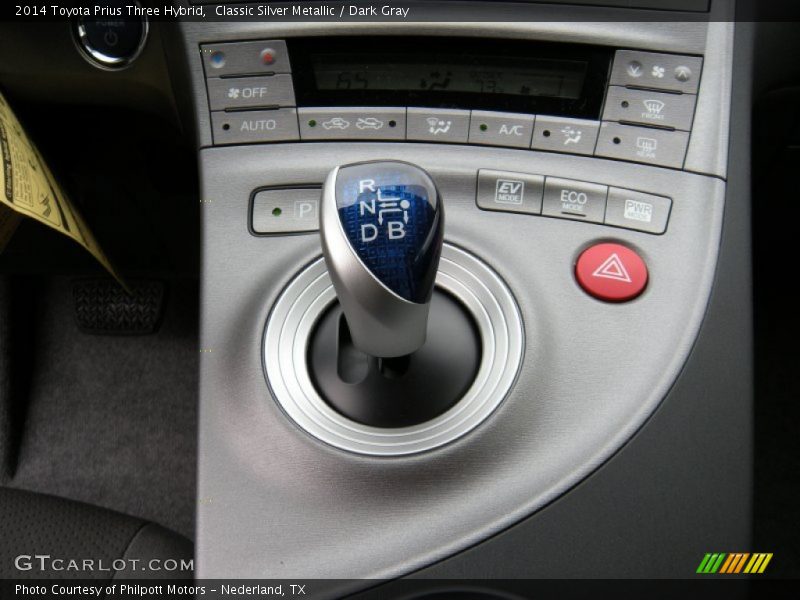 Classic Silver Metallic / Dark Gray 2014 Toyota Prius Three Hybrid