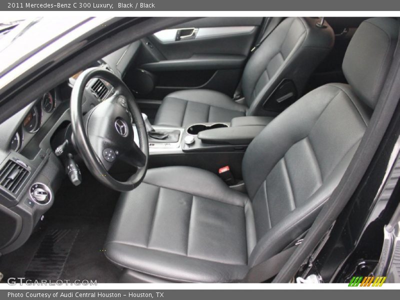 Black / Black 2011 Mercedes-Benz C 300 Luxury