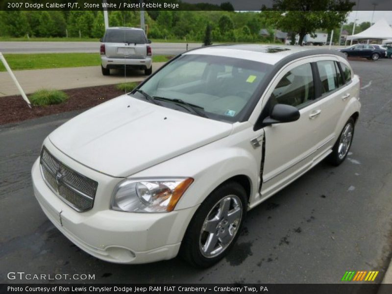 Stone White / Pastel Pebble Beige 2007 Dodge Caliber R/T