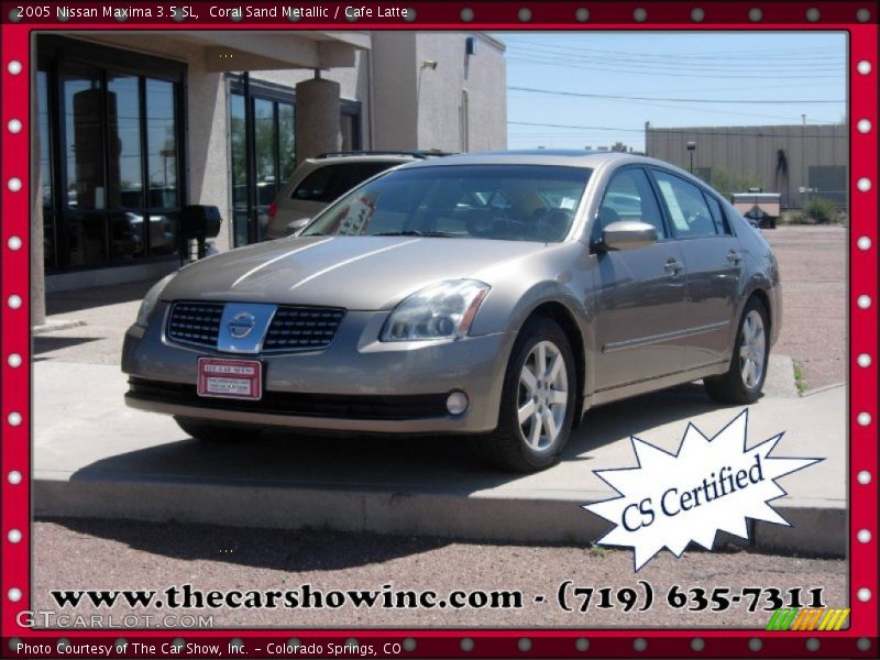 Coral Sand Metallic / Cafe Latte 2005 Nissan Maxima 3.5 SL