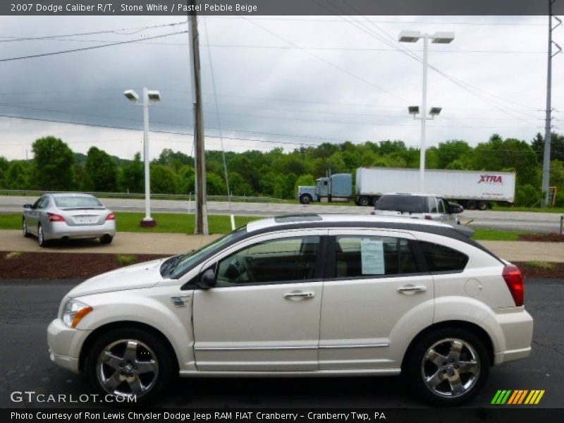Stone White / Pastel Pebble Beige 2007 Dodge Caliber R/T