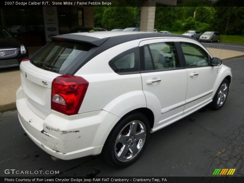 Stone White / Pastel Pebble Beige 2007 Dodge Caliber R/T