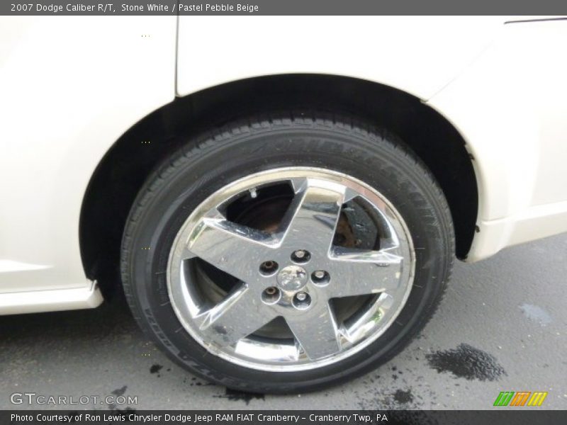 Stone White / Pastel Pebble Beige 2007 Dodge Caliber R/T