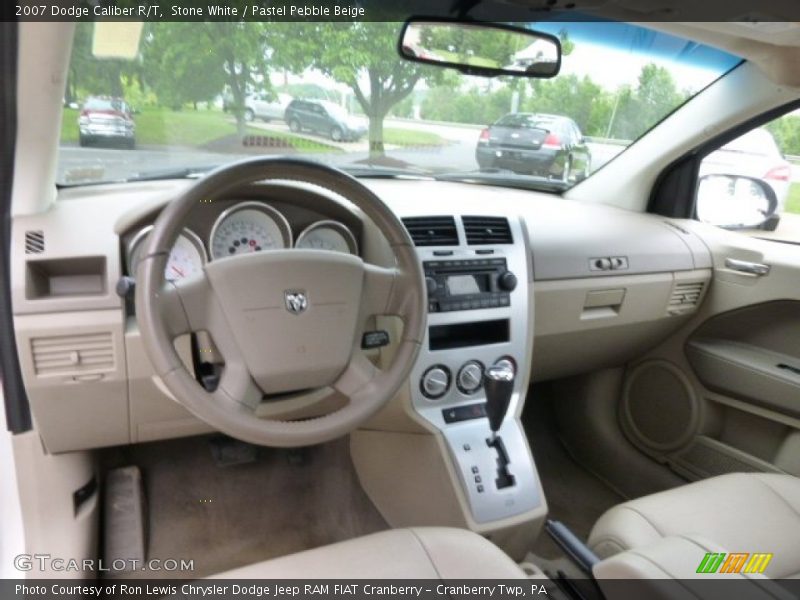 Stone White / Pastel Pebble Beige 2007 Dodge Caliber R/T