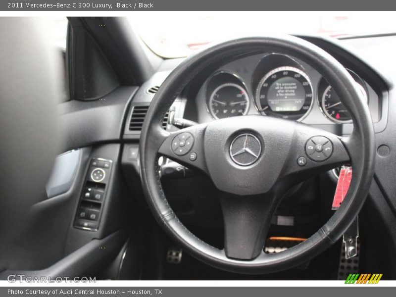 Black / Black 2011 Mercedes-Benz C 300 Luxury
