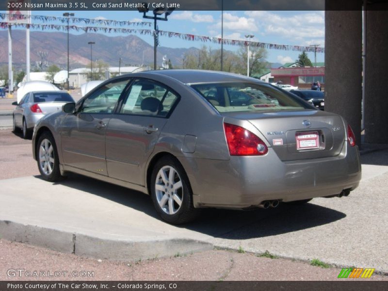Coral Sand Metallic / Cafe Latte 2005 Nissan Maxima 3.5 SL