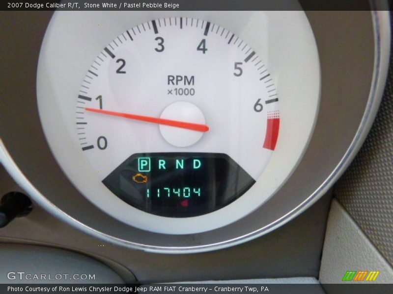 Stone White / Pastel Pebble Beige 2007 Dodge Caliber R/T