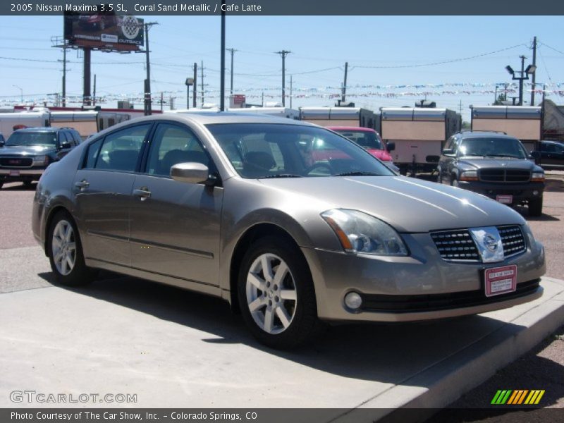 Coral Sand Metallic / Cafe Latte 2005 Nissan Maxima 3.5 SL