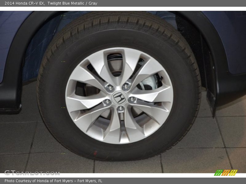 Twilight Blue Metallic / Gray 2014 Honda CR-V EX
