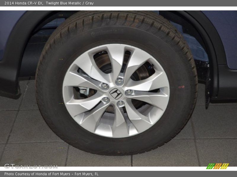 Twilight Blue Metallic / Gray 2014 Honda CR-V EX