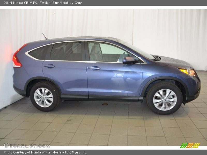 Twilight Blue Metallic / Gray 2014 Honda CR-V EX