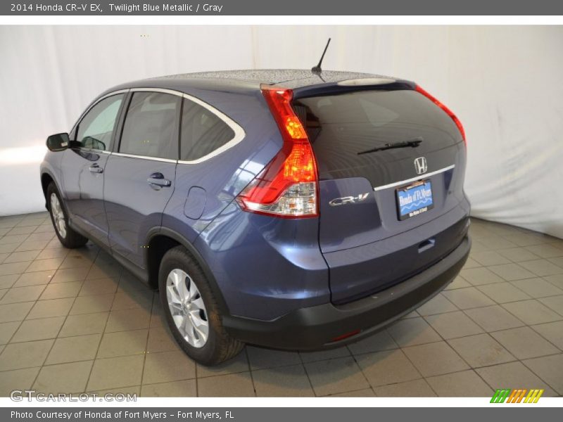 Twilight Blue Metallic / Gray 2014 Honda CR-V EX