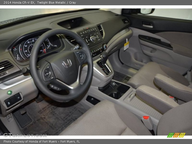 Twilight Blue Metallic / Gray 2014 Honda CR-V EX