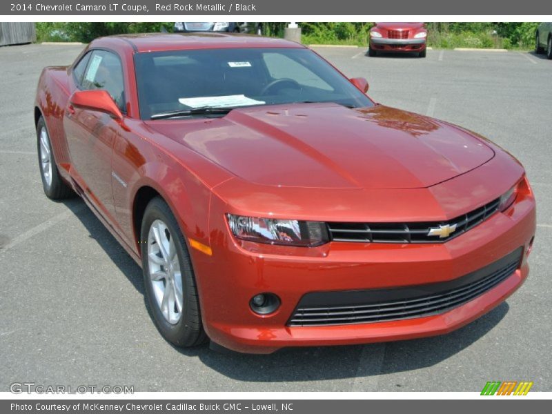 Red Rock Metallic / Black 2014 Chevrolet Camaro LT Coupe