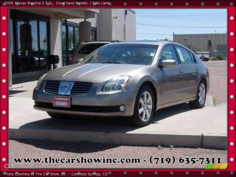 Coral Sand Metallic / Cafe Latte 2005 Nissan Maxima 3.5 SL