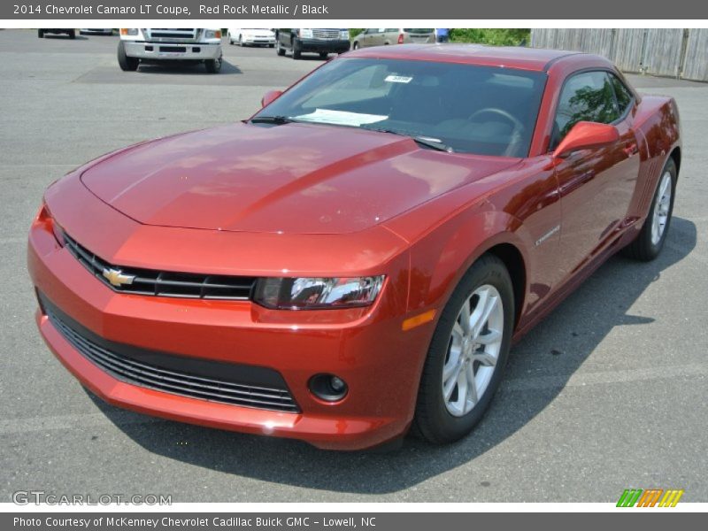 Red Rock Metallic / Black 2014 Chevrolet Camaro LT Coupe