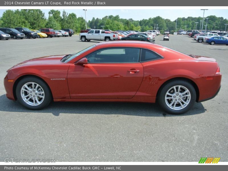 Red Rock Metallic / Black 2014 Chevrolet Camaro LT Coupe