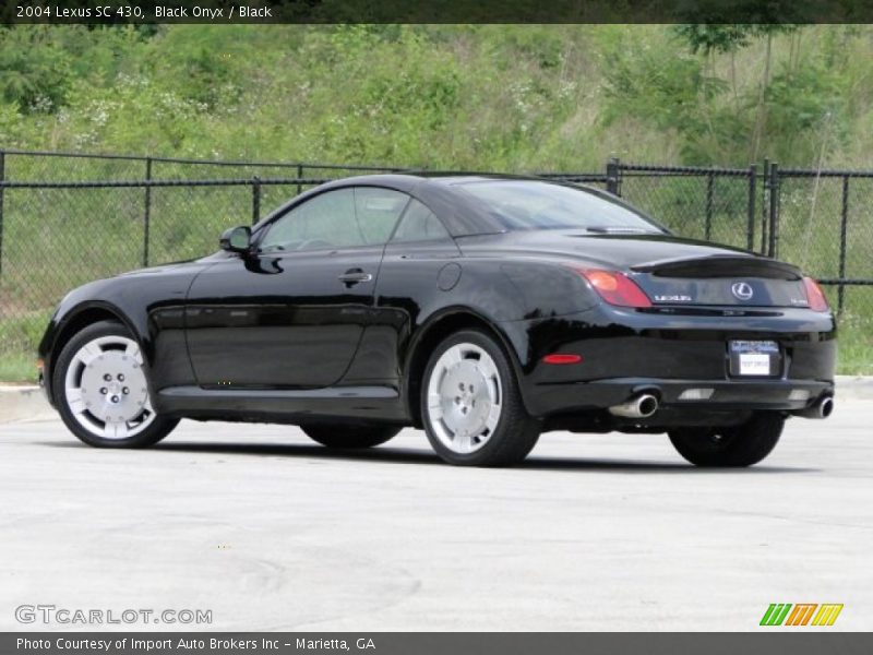 Black Onyx / Black 2004 Lexus SC 430