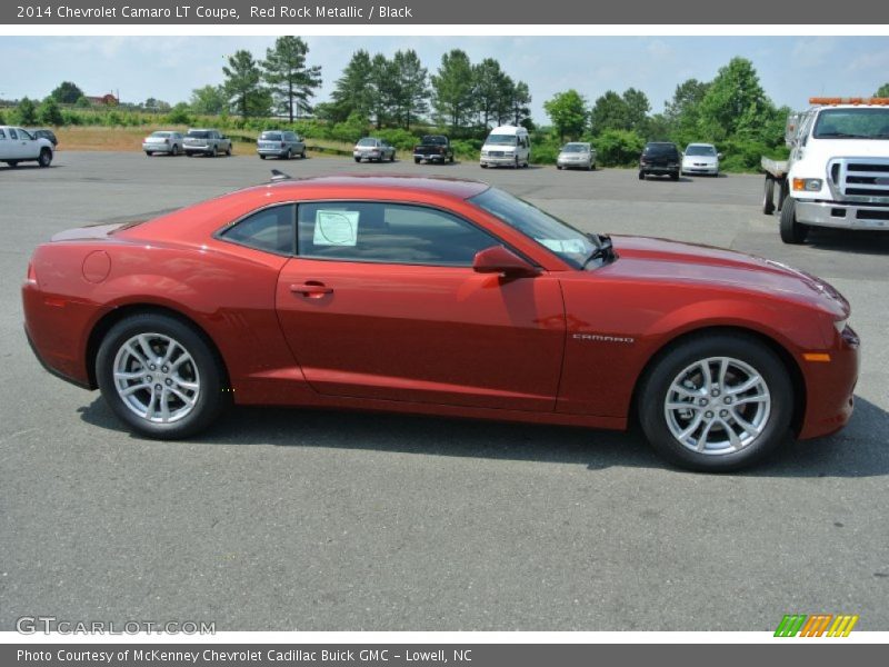 Red Rock Metallic / Black 2014 Chevrolet Camaro LT Coupe