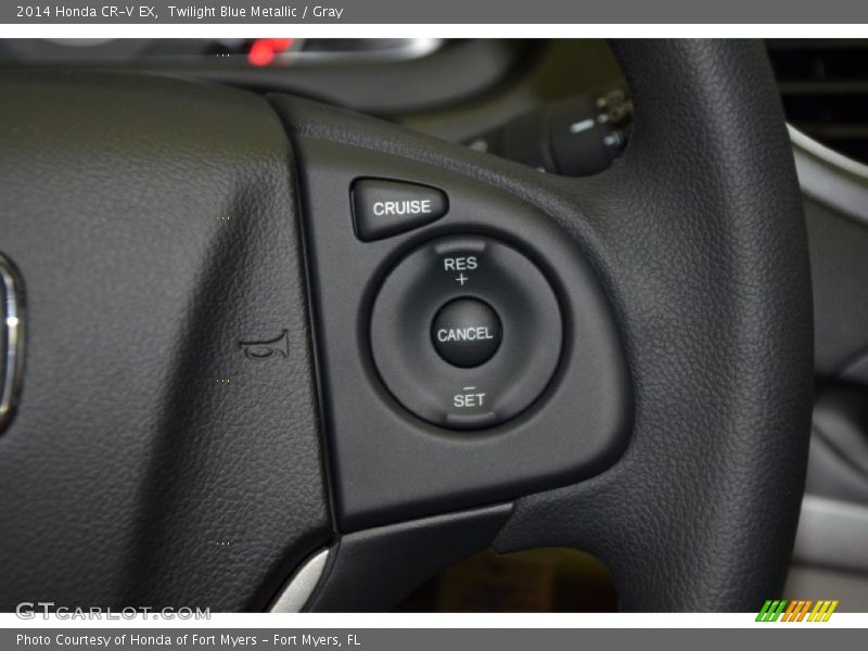 Twilight Blue Metallic / Gray 2014 Honda CR-V EX