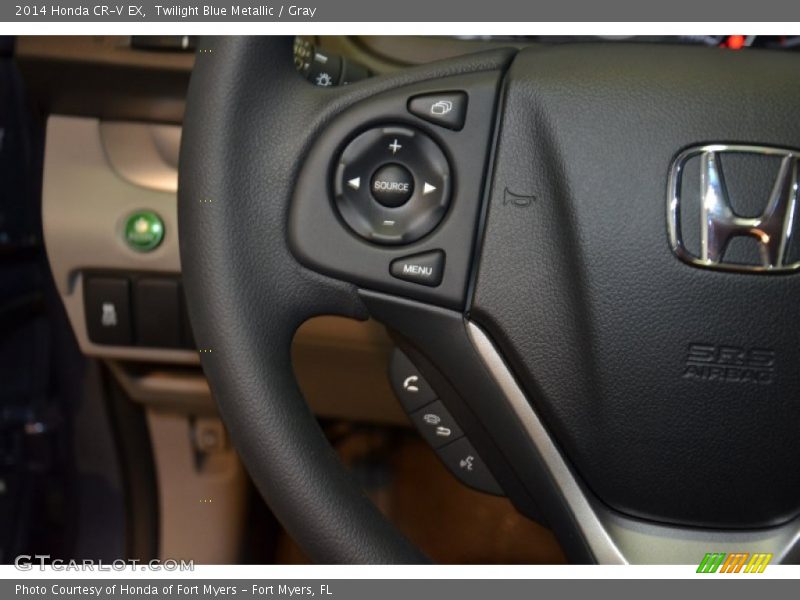Twilight Blue Metallic / Gray 2014 Honda CR-V EX