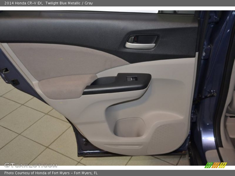 Twilight Blue Metallic / Gray 2014 Honda CR-V EX