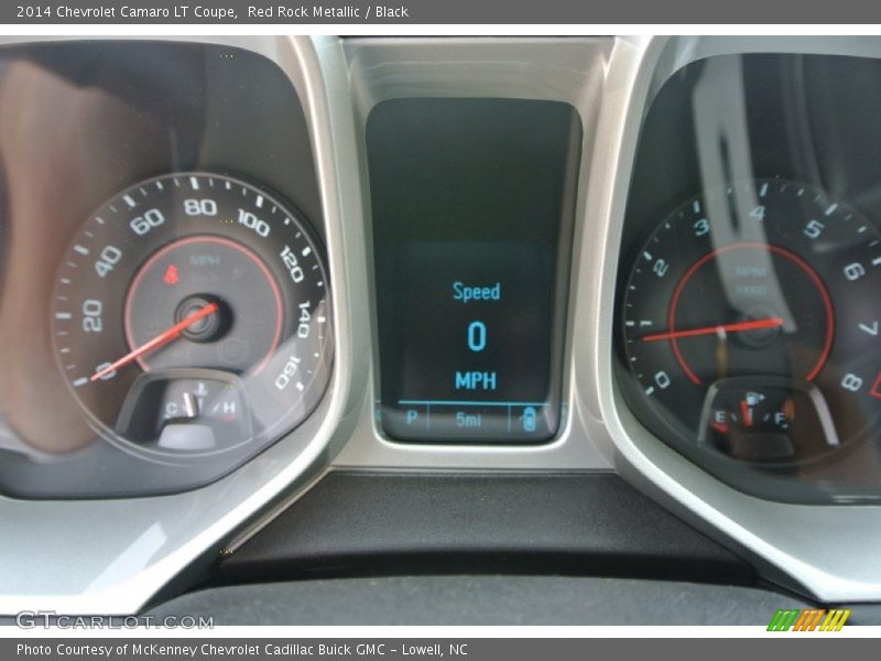 Red Rock Metallic / Black 2014 Chevrolet Camaro LT Coupe