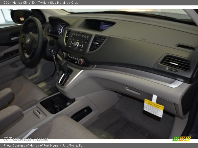 Twilight Blue Metallic / Gray 2014 Honda CR-V EX