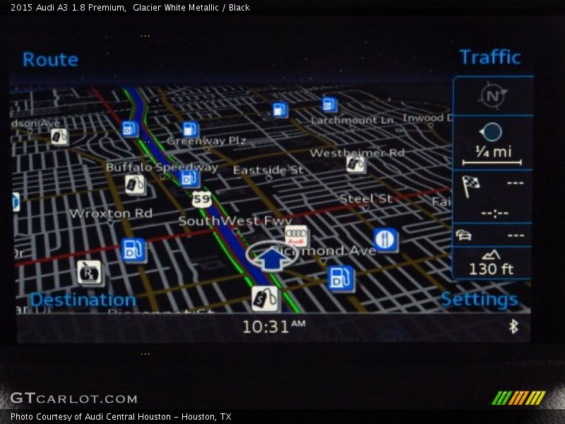 Glacier White Metallic / Black 2015 Audi A3 1.8 Premium