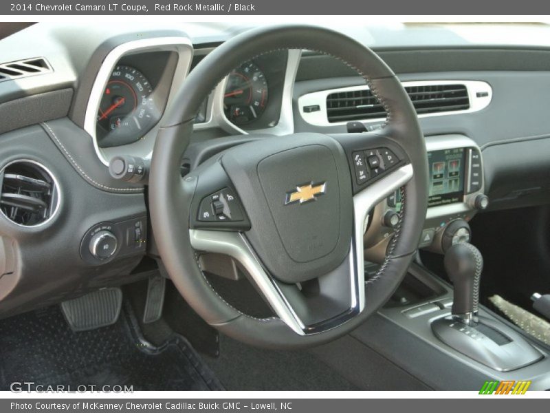 Red Rock Metallic / Black 2014 Chevrolet Camaro LT Coupe