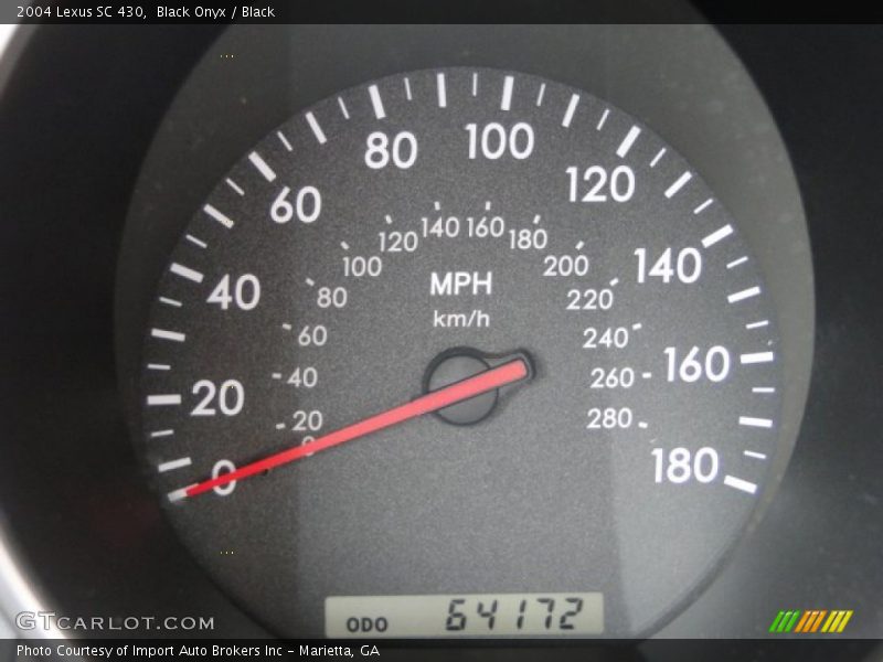 Black Onyx / Black 2004 Lexus SC 430