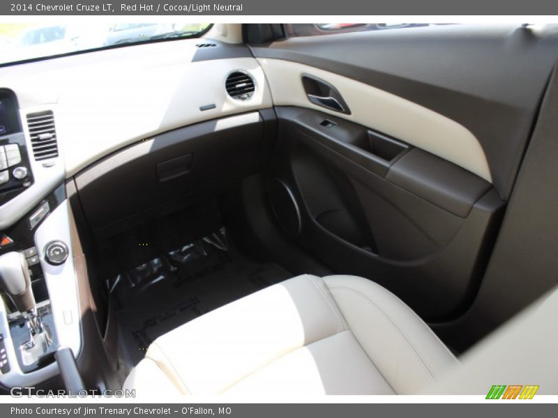 Red Hot / Cocoa/Light Neutral 2014 Chevrolet Cruze LT