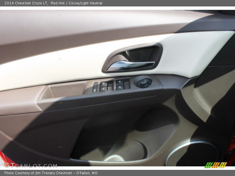 Red Hot / Cocoa/Light Neutral 2014 Chevrolet Cruze LT