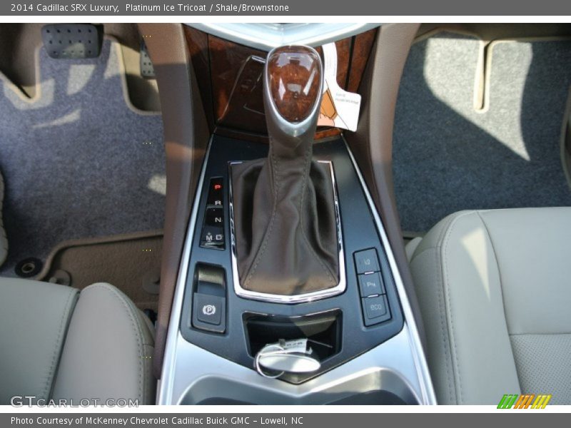Platinum Ice Tricoat / Shale/Brownstone 2014 Cadillac SRX Luxury