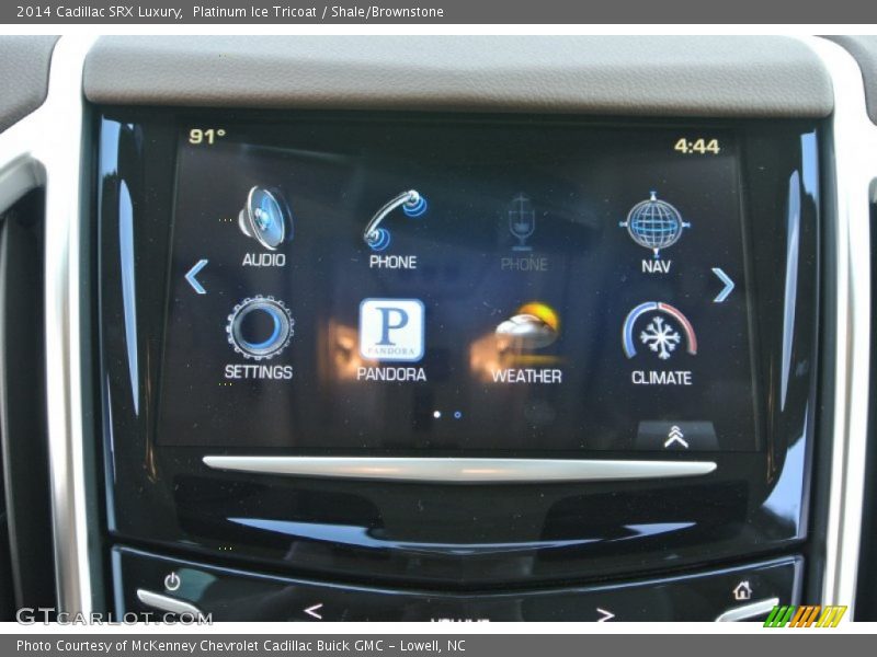 Platinum Ice Tricoat / Shale/Brownstone 2014 Cadillac SRX Luxury
