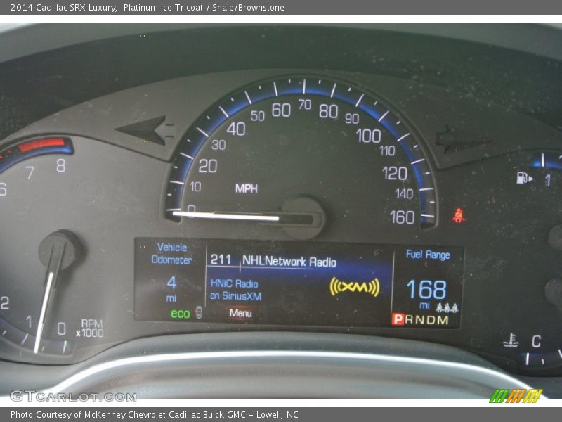 Platinum Ice Tricoat / Shale/Brownstone 2014 Cadillac SRX Luxury