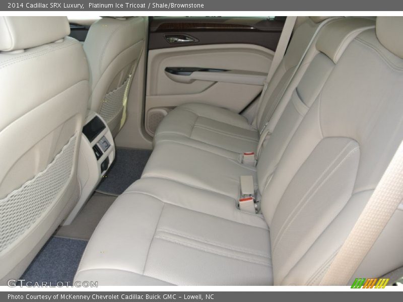 Platinum Ice Tricoat / Shale/Brownstone 2014 Cadillac SRX Luxury