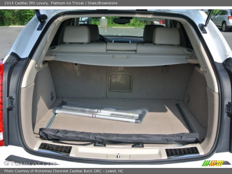 Platinum Ice Tricoat / Shale/Brownstone 2014 Cadillac SRX Luxury