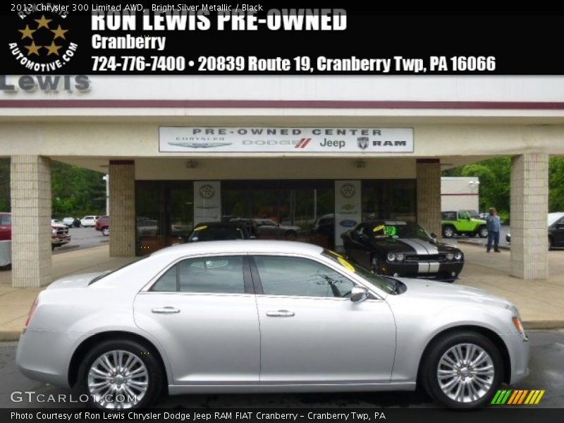 Bright Silver Metallic / Black 2012 Chrysler 300 Limited AWD