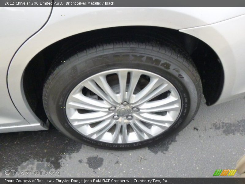 Bright Silver Metallic / Black 2012 Chrysler 300 Limited AWD