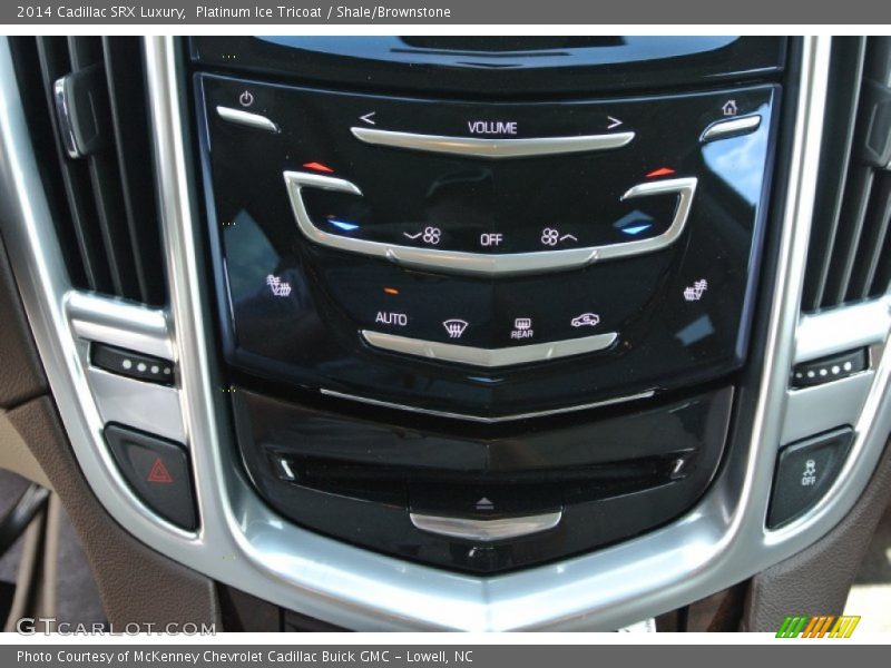 Platinum Ice Tricoat / Shale/Brownstone 2014 Cadillac SRX Luxury