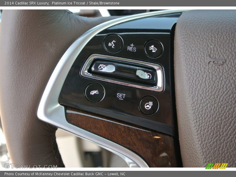 Platinum Ice Tricoat / Shale/Brownstone 2014 Cadillac SRX Luxury
