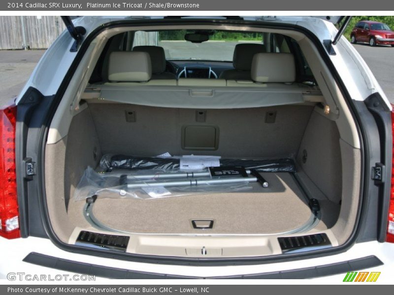 Platinum Ice Tricoat / Shale/Brownstone 2014 Cadillac SRX Luxury