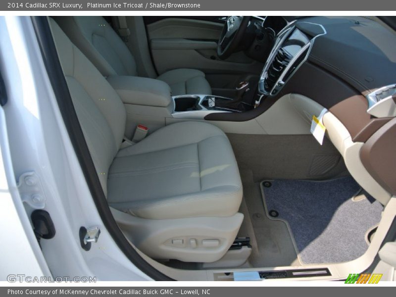 Platinum Ice Tricoat / Shale/Brownstone 2014 Cadillac SRX Luxury