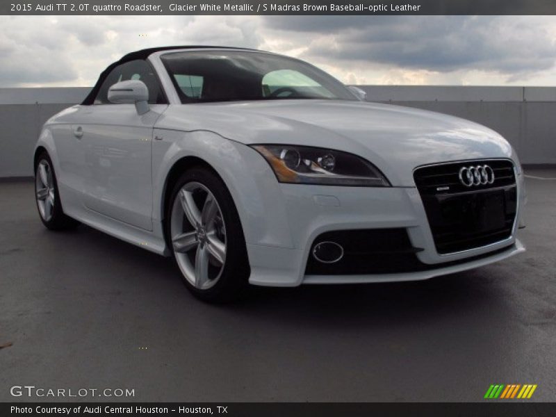 Glacier White Metallic / S Madras Brown Baseball-optic Leather 2015 Audi TT 2.0T quattro Roadster