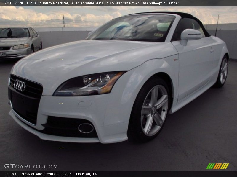 Glacier White Metallic / S Madras Brown Baseball-optic Leather 2015 Audi TT 2.0T quattro Roadster
