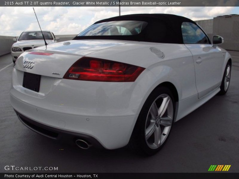 Glacier White Metallic / S Madras Brown Baseball-optic Leather 2015 Audi TT 2.0T quattro Roadster